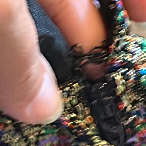 Vintage metallic maxi dress retro 70s Hippie L XL 14 - Picture 8 of 9